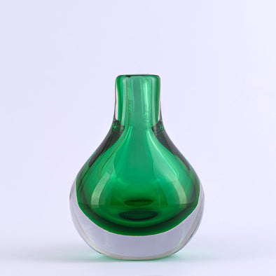 Emerald Glass Bud Vase