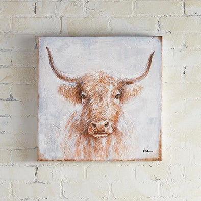 Bull Printed Canvas Wall Art