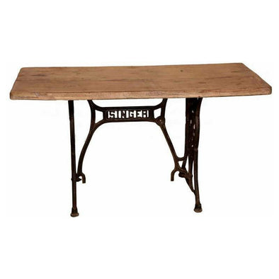 Wood & Iron Singer Table