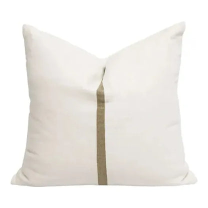 Artisan Linen Cushion W/Gold Band Detail 55cm x 55cm