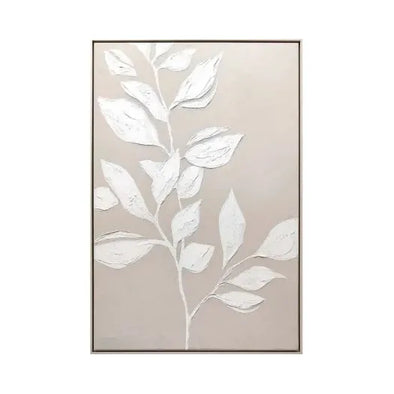 Linen Flowers Natural Framed Wall Art /A