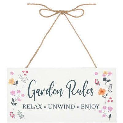 Garden Rules Sign