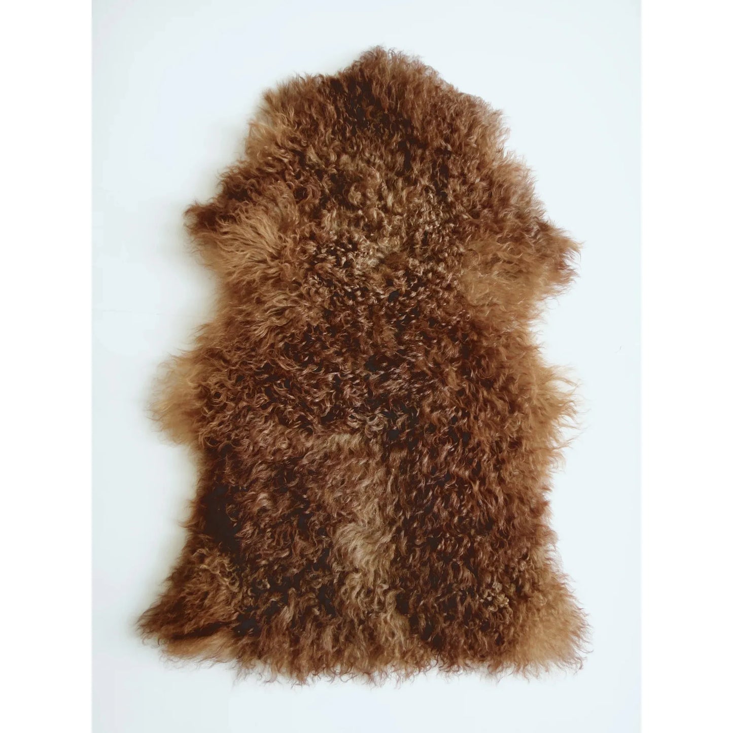 Karakul Natural Sheepskin Rug Brown/Cream