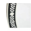 Bone Inlay Flora Round Mirror Black & White 100cm