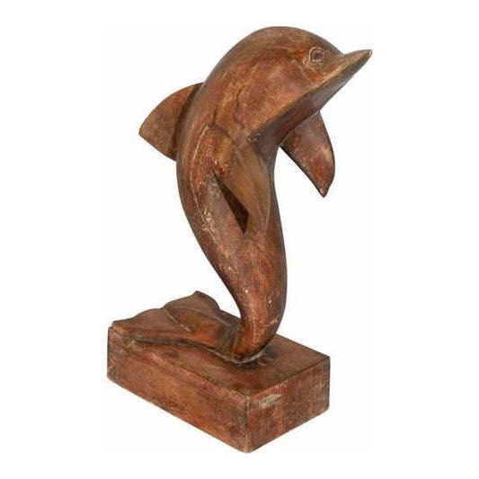 Wooden Handcrafted Dolphin Statue