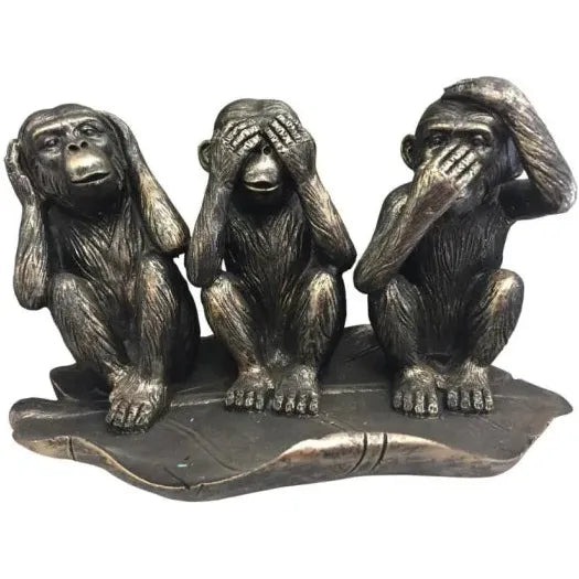 Three Monkeys on a Leaf