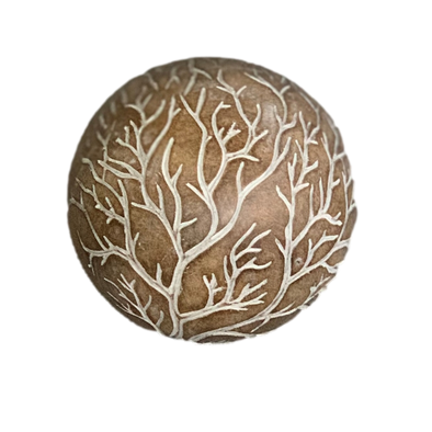 Wood Look Tree Of Life Decorative Ball 10cm