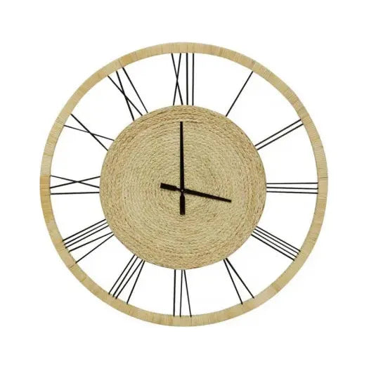 Zephyr Bamboo Wall Clock 80cm