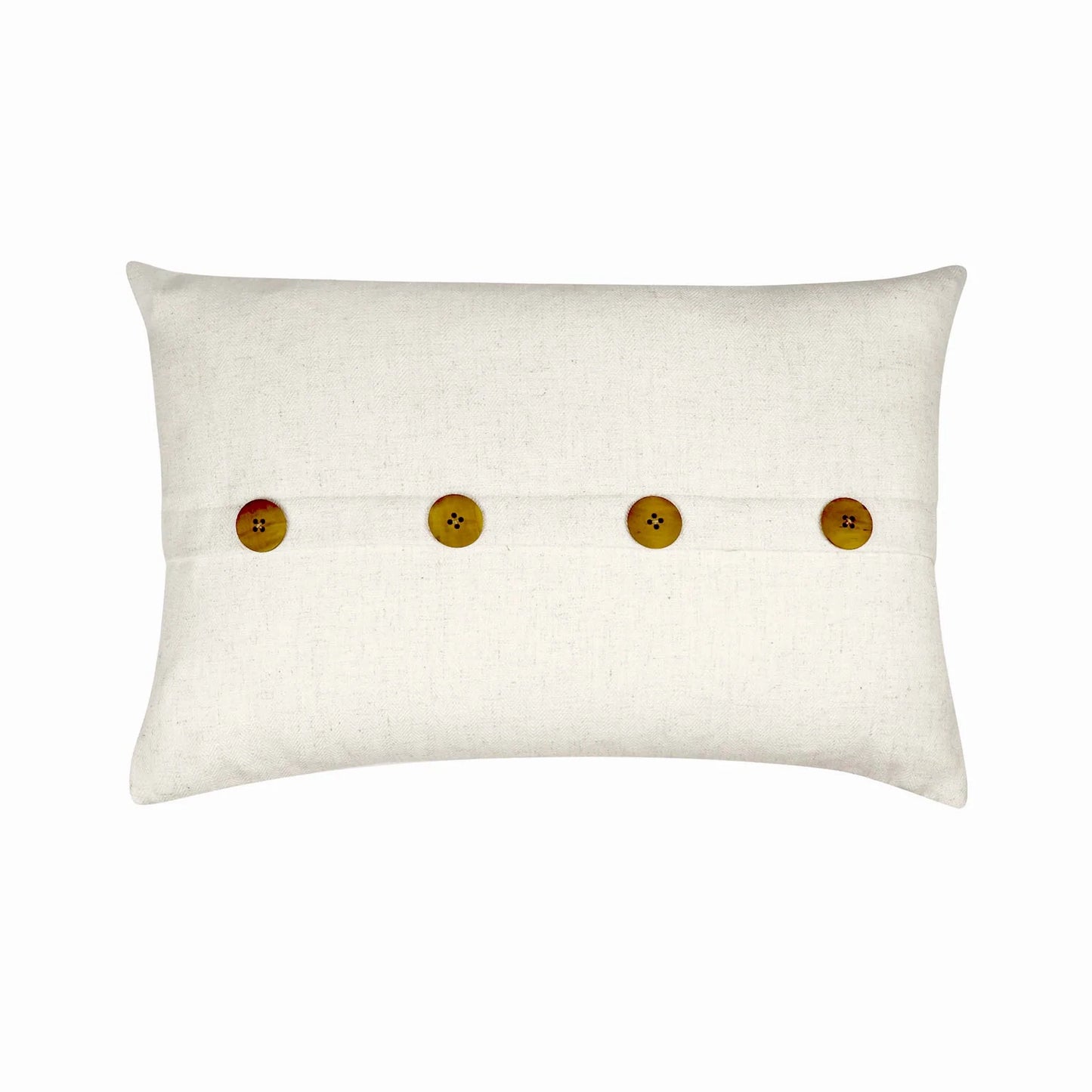 Bailey Button Oatmeal Lumbar Cushion