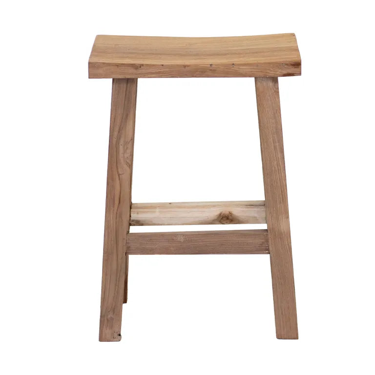 Rustico Reclaimed Teak Bar/Counter Stool- Natural