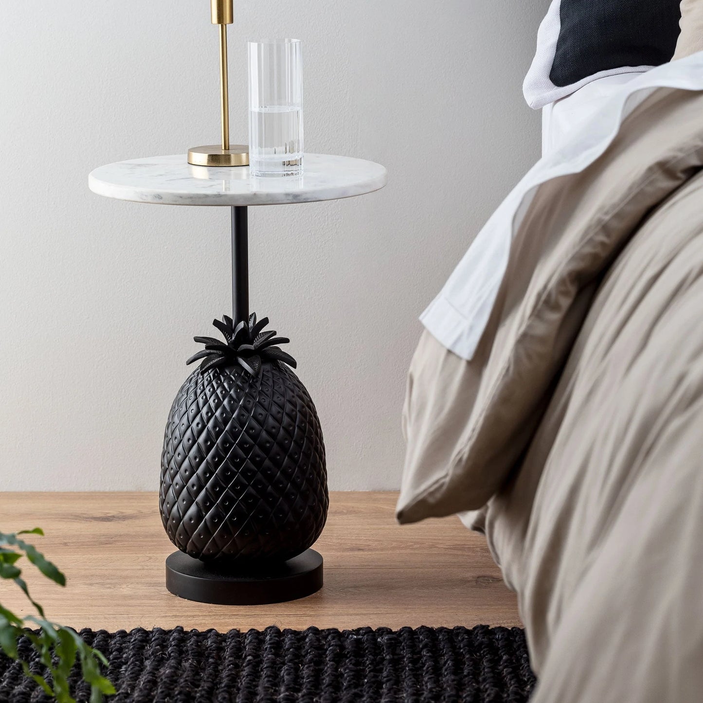 Pineapple Marble Accent Table