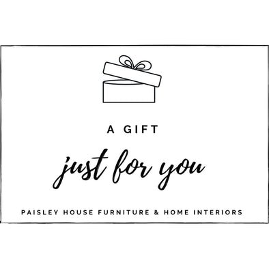 Paisley House Furniture & Home Interiors Gift Card