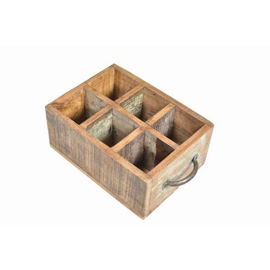 6 Slot Bottle Crate with Handles