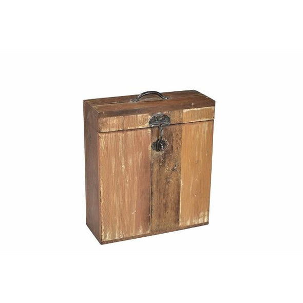Wooden 3 bottle Storage Box