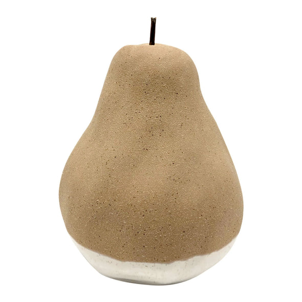 Airlie Pear Clay/White Ornament