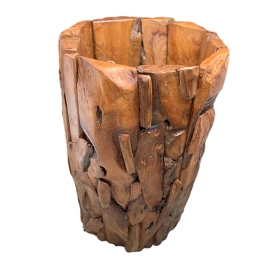 Large Teak Driftwood Pot