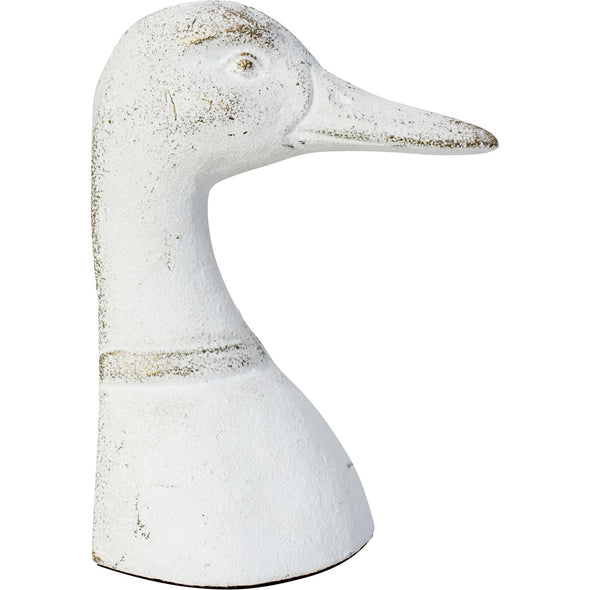 Duck Bookend- Whitewash