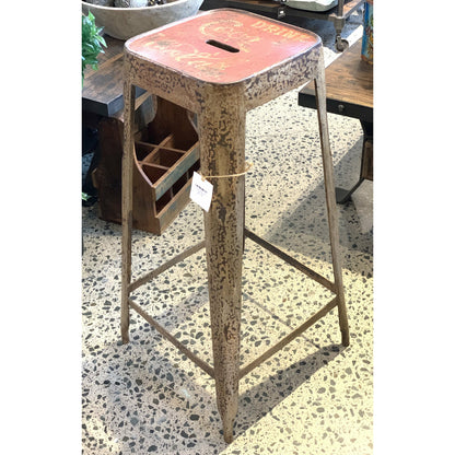 Rustic Iron Barstool