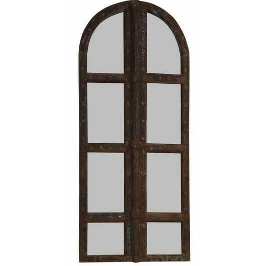 Arched Iron Mirror