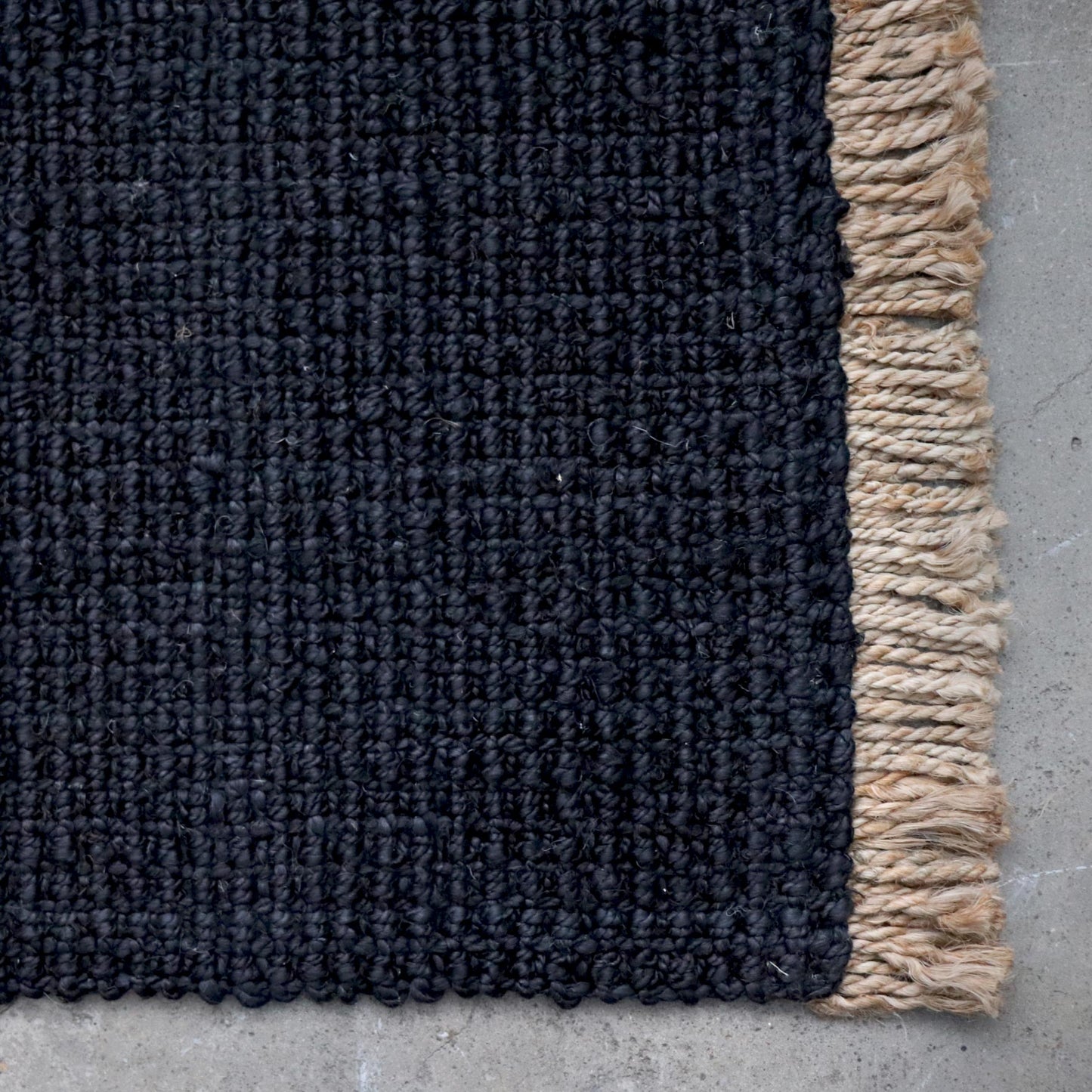 Harris Jute Rug Black 120 x 180cm