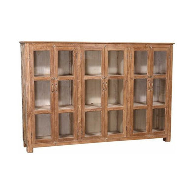Rustic Glass Display Cabinet/Bookcase