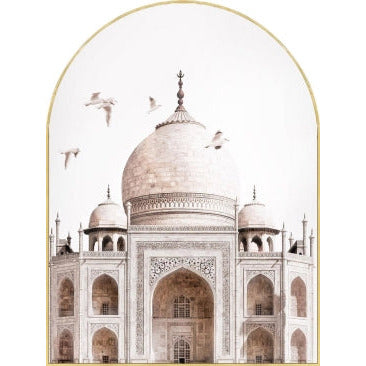 Taj Mahal Gold Arch Frame Print