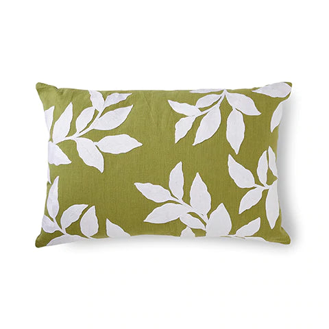 Riviera Green Embroidered Cushion