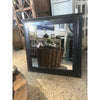 Recycled Iron Frame Square Mirror - Black