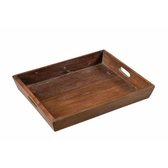 Wooden Tray with Cut Out Handles
