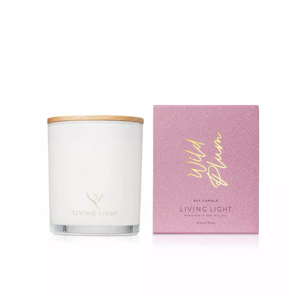 Living Light Wild Plum Candle Large