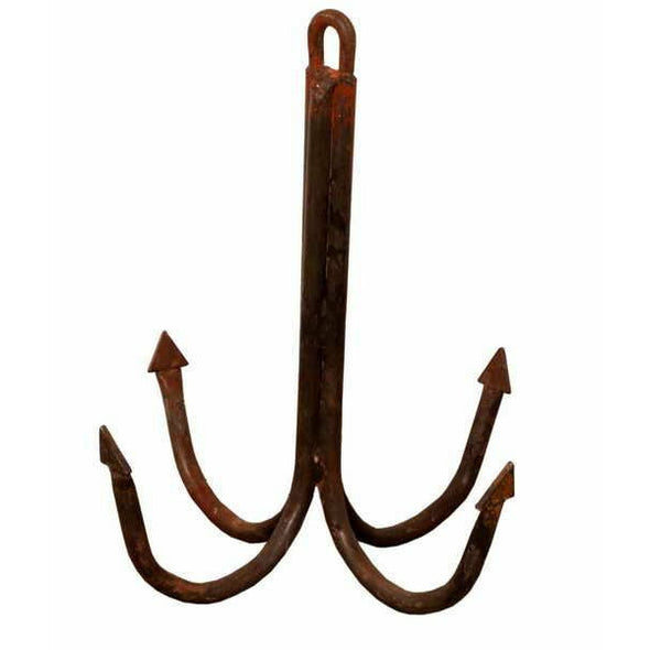 Vintage Wrought Iron 4 Hook - Large